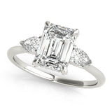 Emerald Cut Center Engagement Ring (85279)