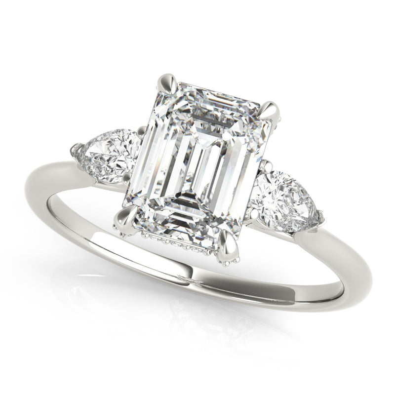 Emerald Cut Center Engagement Ring (85279)
