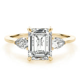 Emerald Cut Center Engagement Ring (85279)