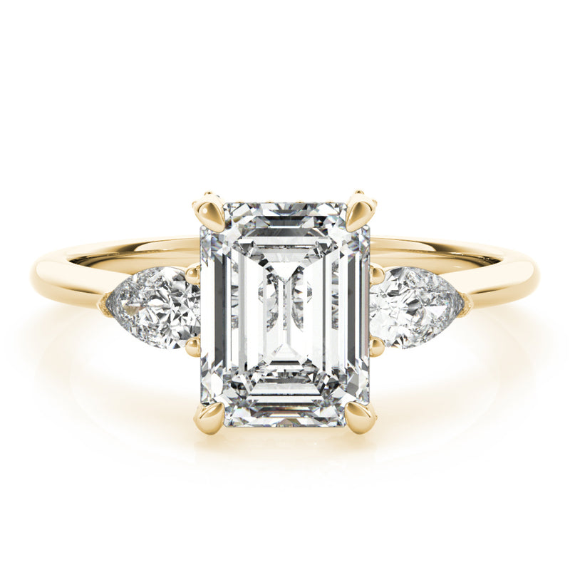 Emerald Cut Center Engagement Ring (85279)