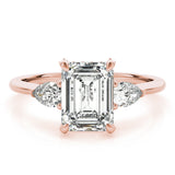 Emerald Cut Center Engagement Ring (85279)
