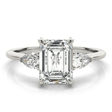 Emerald Cut Center Engagement Ring (85279)