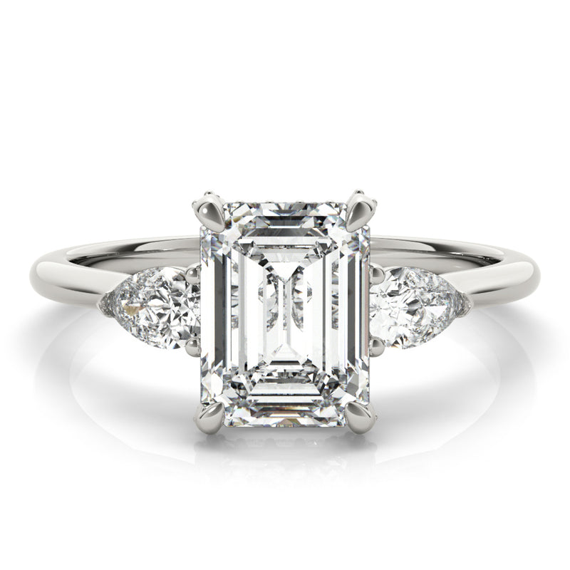Emerald Cut Center Engagement Ring (85279)