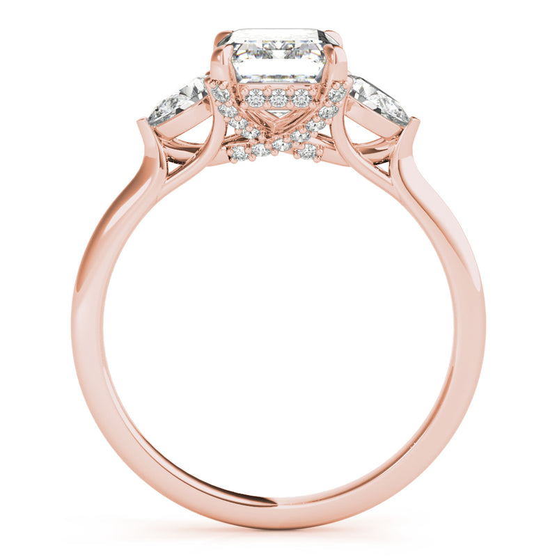 Emerald Cut Center Engagement Ring (85279)