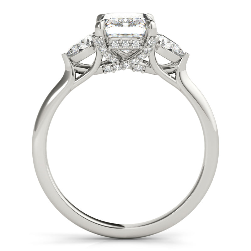 Emerald Cut Center Engagement Ring (85279)