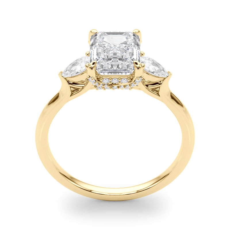 Emerald Cut Center Engagement Ring (85279)