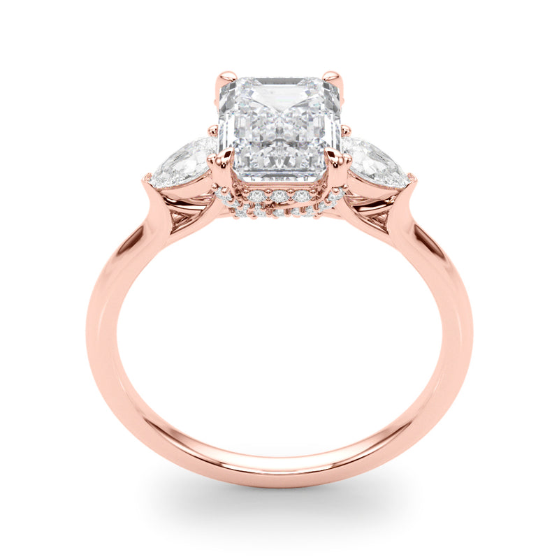 Emerald Cut Center Engagement Ring (85279)