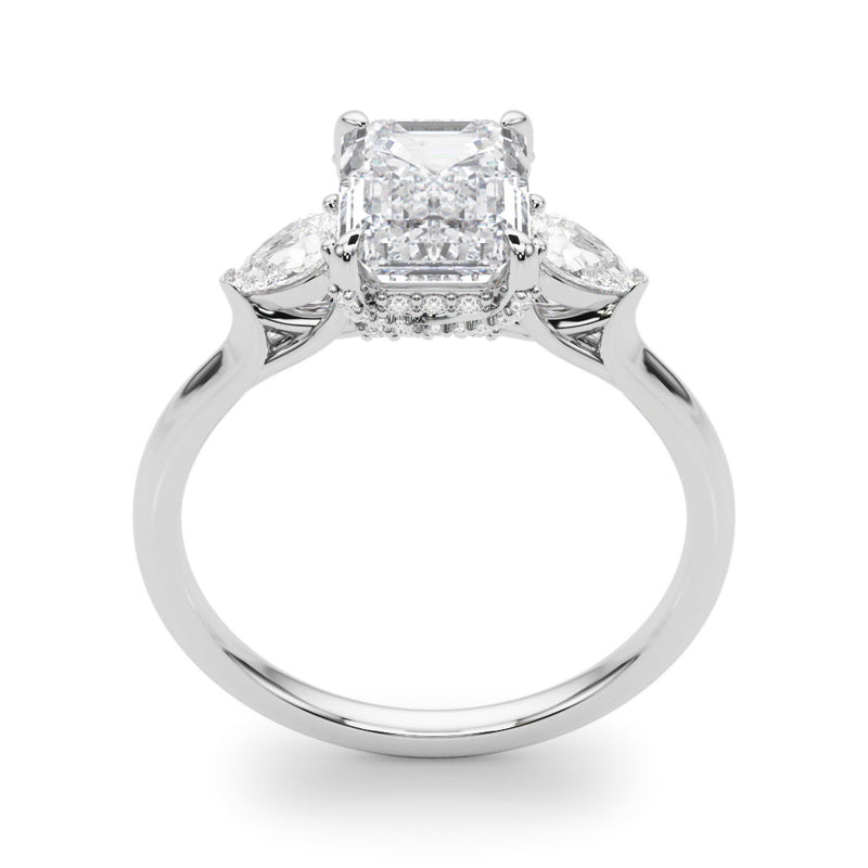 Emerald Cut Center Engagement Ring (85279)