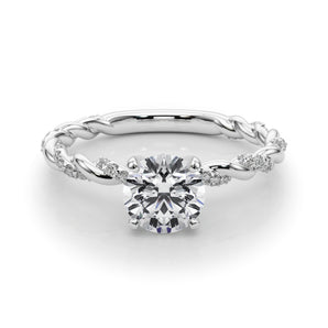 With Twisted Shank Engagement Ring - alt view