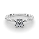 With Twisted Shank Engagement Ring - alt view