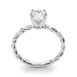 With Twisted Shank Engagement Ring - alt view