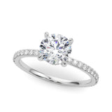 Hidden Halo Engagement Ring