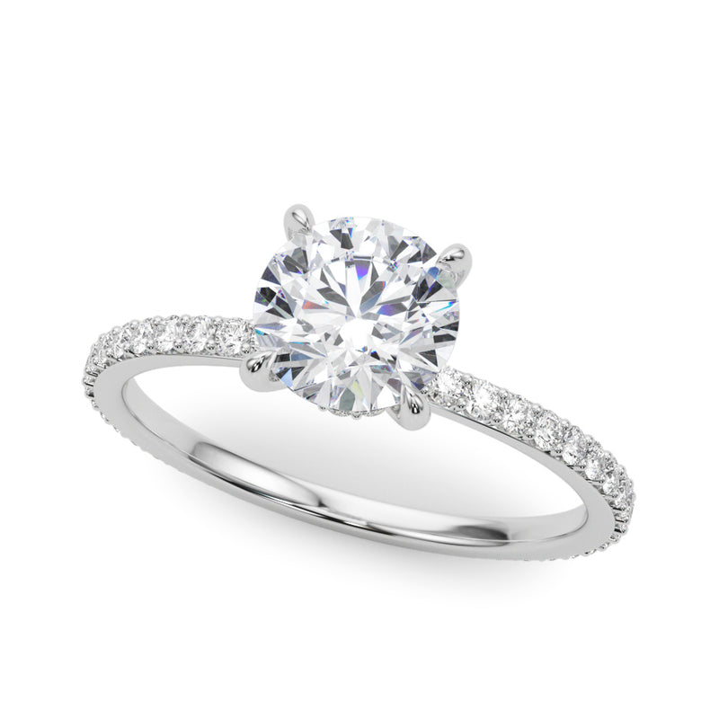 Hidden Halo Engagement Ring