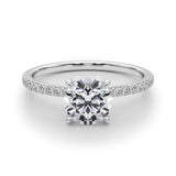 Hidden Halo Engagement Ring - alt view