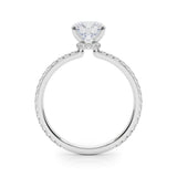 Hidden Halo Engagement Ring - alt view