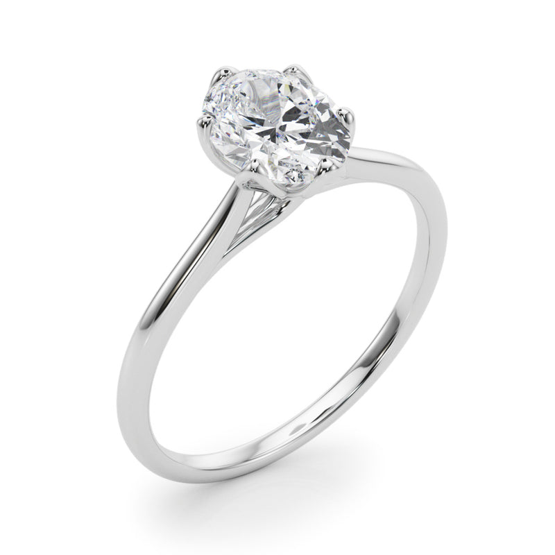Solitaire Oval Engagement Ring (85305)