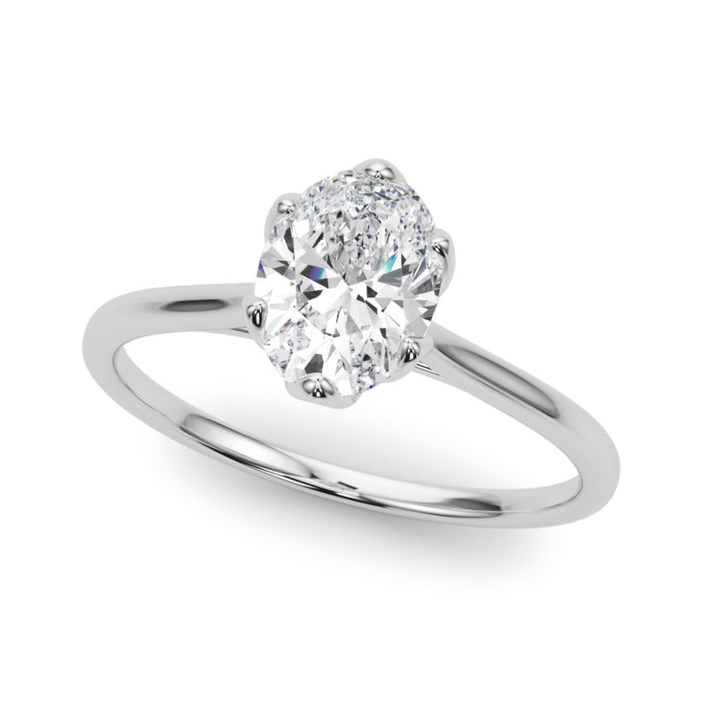 Solitaire Oval Engagement Ring (85305)