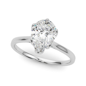 Solitaire Pear Shape Engagement Ring (85309)
