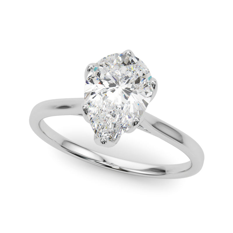 Solitaire Pear Shape Engagement Ring (85309)