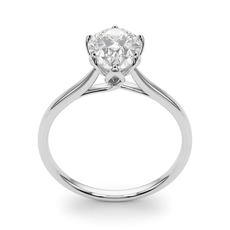 Solitaire Pear Shape Engagement Ring (85309)