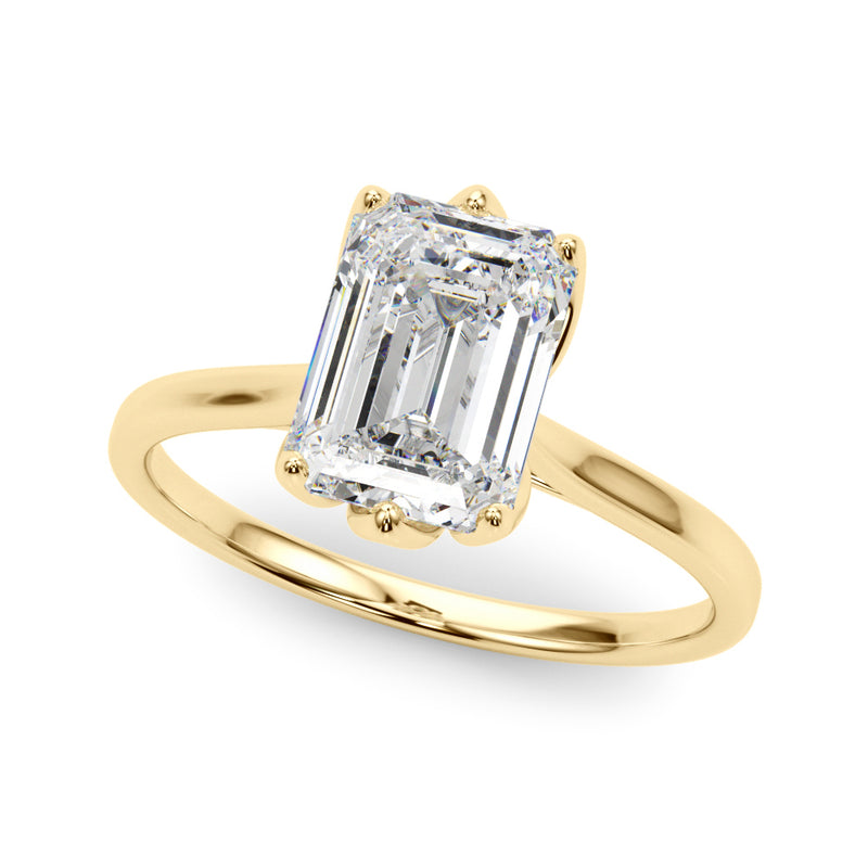 Solitaire Emerald Cut Engagement Ring (85310)