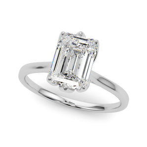 Solitaire Emerald Cut Engagement Ring (85310)