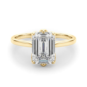 Solitaire Emerald Cut Engagement Ring (85310)