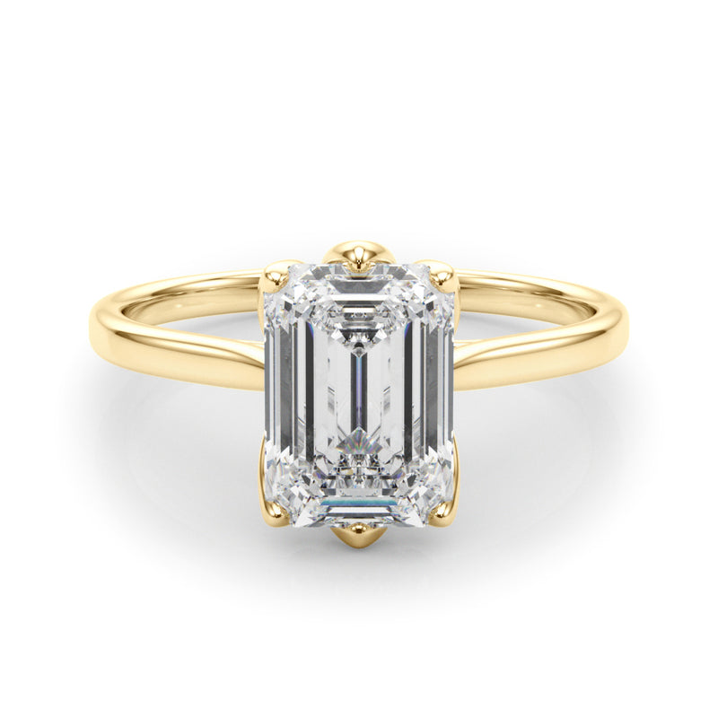 Solitaire Emerald Cut Engagement Ring (85310)