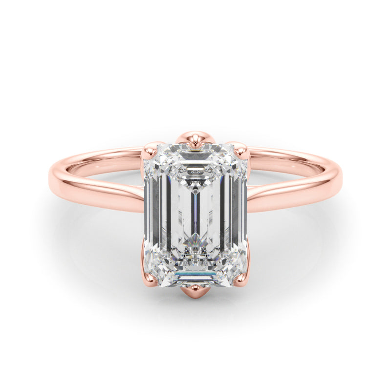 Solitaire Emerald Cut Engagement Ring (85310)