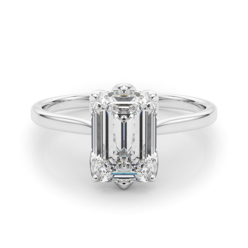 Solitaire Emerald Cut Engagement Ring (85310)