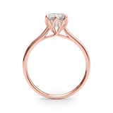 Solitaire Emerald Cut Engagement Ring (85310)
