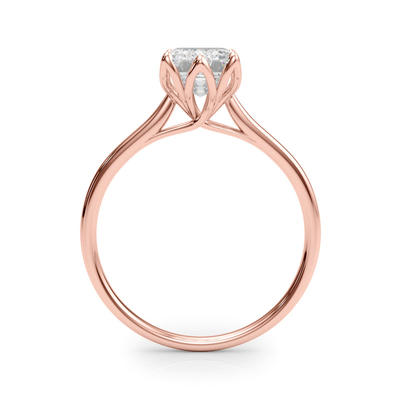 Solitaire Emerald Cut Engagement Ring (85310)