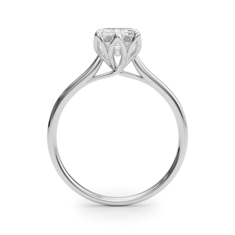 Solitaire Emerald Cut Engagement Ring (85310)