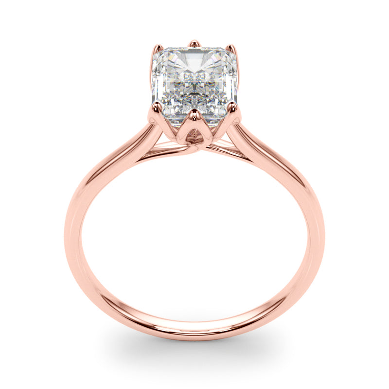 Solitaire Emerald Cut Engagement Ring (85310)