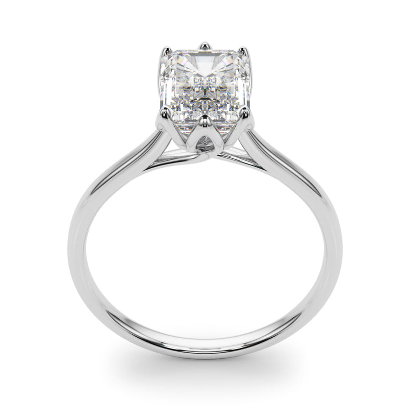 Solitaire Emerald Cut Engagement Ring (85310)