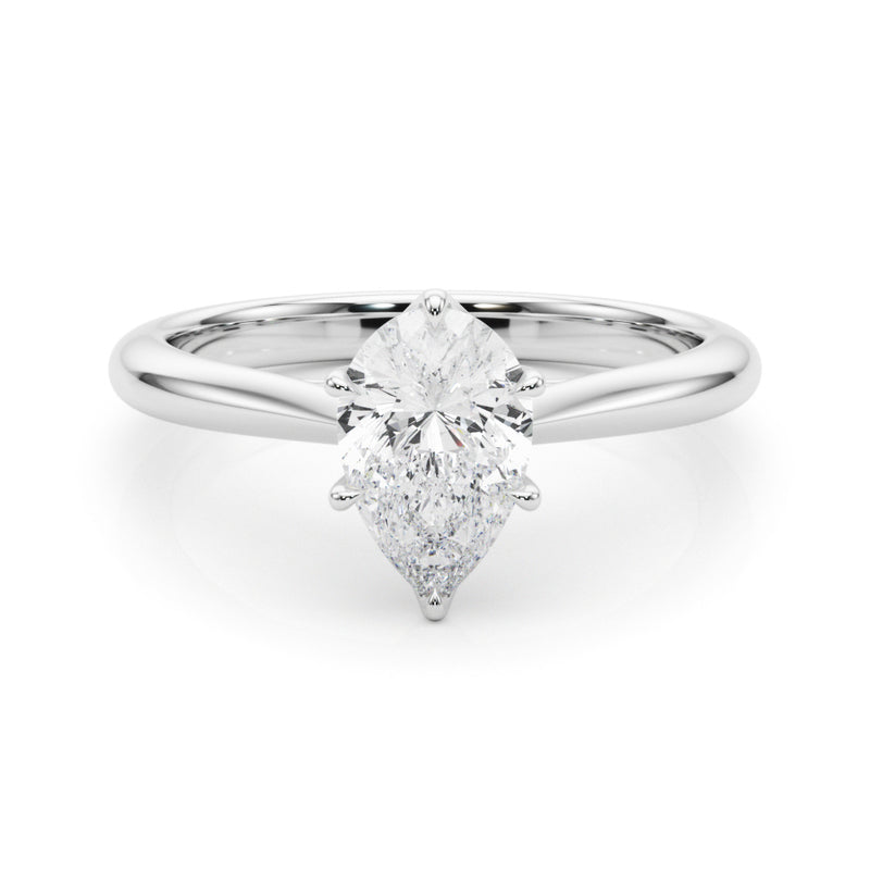 Solitaire 11.8x7.5 Pear Shape Engagement Ring (85331)