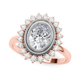 Oval Center Engagement Ring (85342)