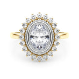 Oval Center Engagement Ring (85342)