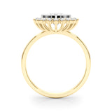 Oval Center Engagement Ring (85342)
