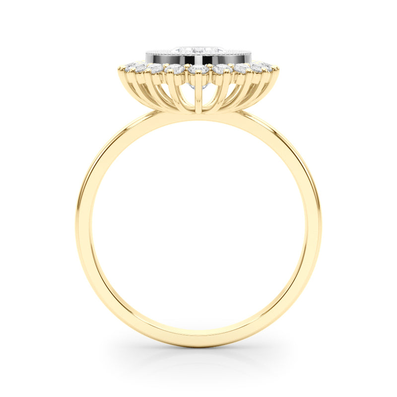 Oval Center Engagement Ring (85342)