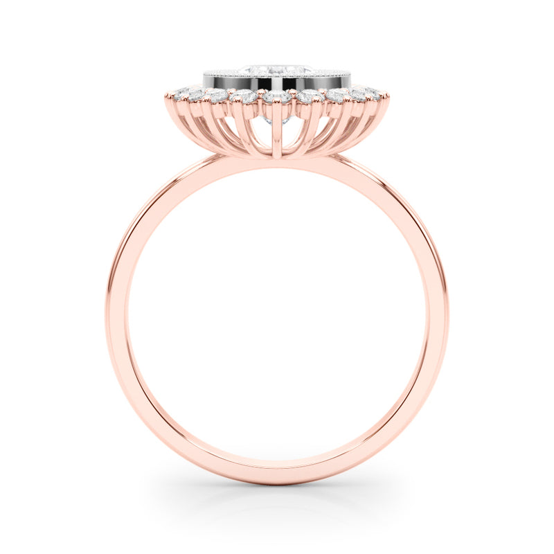 Oval Center Engagement Ring (85342)