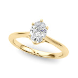 Solitaire Ovals Engagement Ring (85345)