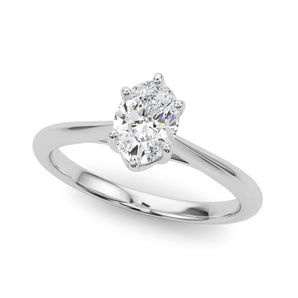 Solitaire Ovals Engagement Ring (85345)