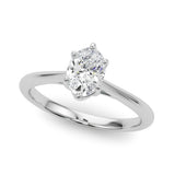 Solitaire Ovals Engagement Ring (85345)