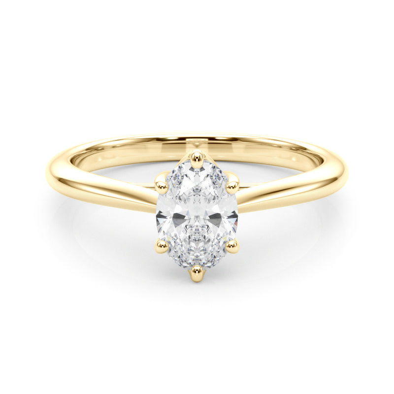 Solitaire Ovals Engagement Ring (85345)