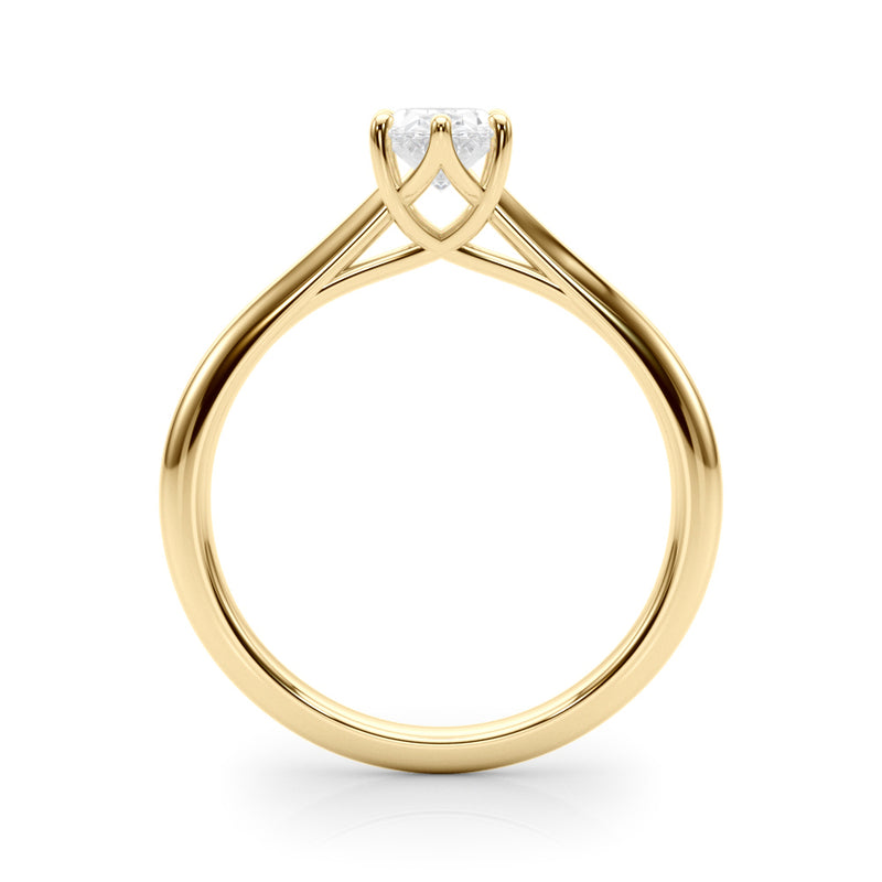 Solitaire Ovals Engagement Ring (85345)