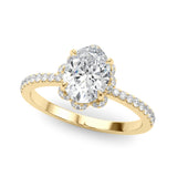 Oval Cent Engagement Ring (85357)