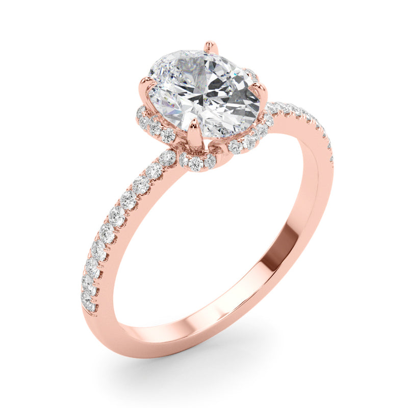 Oval Cent Engagement Ring (85357)