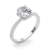 Oval Cent Engagement Ring (85357)