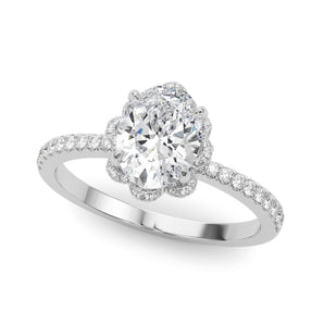 Oval Cent Engagement Ring (85357)